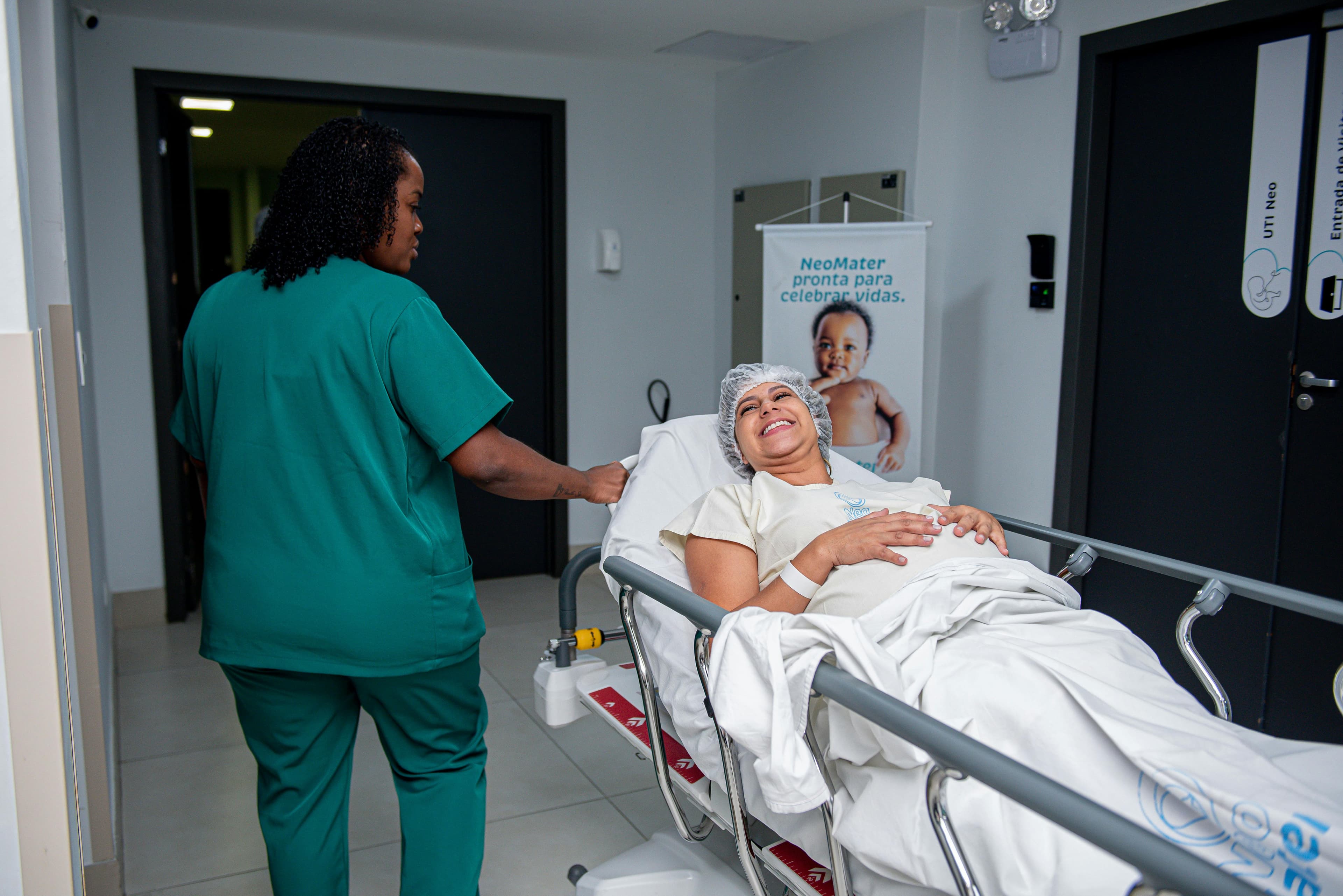 Patient Care Technician support during in-facility transport.